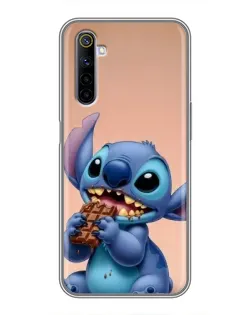 Чехол для Realme 6 с картинкой «Стич ест шоколад» Чехол для Realme 6 с картинкой «Стич ест шоколад»