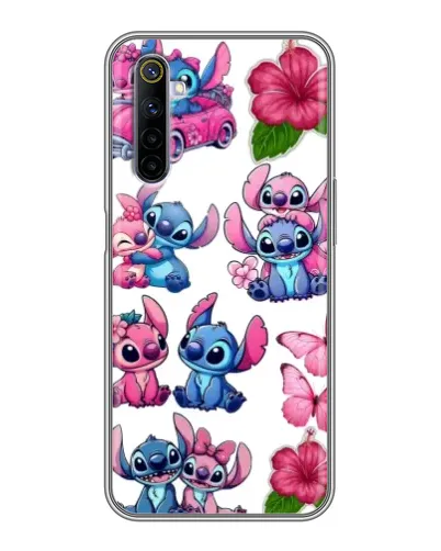 Чехол для Realme 6 с картинкой «Стикеры Stitch и Angel» Чехол для Realme 6 с картинкой «Стикеры Stitch и Angel»