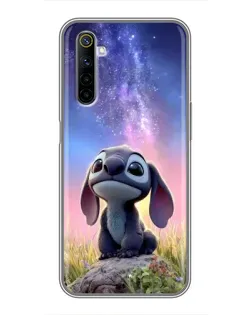 Чехол для Realme 6 с картинкой «Стич на рассвете» Чехол для Realme 6 с картинкой «Стич на рассвете»