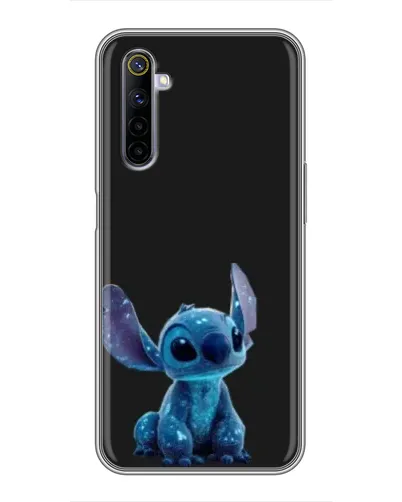 Чехол для Realme 6 с картинкой «Стич на черном» Чехол для Realme 6 с картинкой «Стич на черном»