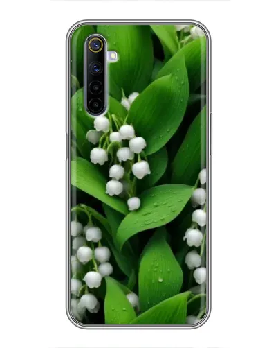 Чехол для Realme 6 с картинкой «Ландыши в зелени»