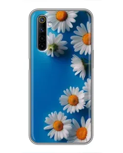Чехол для Realme 6 с картинкой «Белоснежные маргаритки» Чехол для Realme 6 с картинкой «Белоснежные маргаритки»