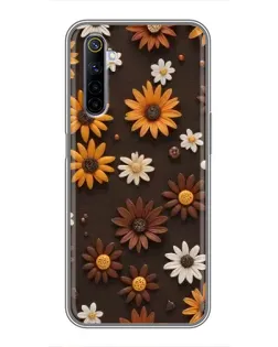 Чехол для Realme 6 с картинкой «Узор из маленьких подсолнухов» Чехол для Realme 6 с картинкой «Узор из маленьких подсолнухов»