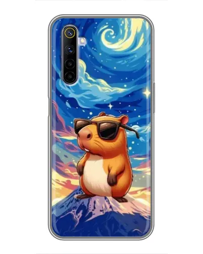Чохол для Realme 6 з картинкою «Капібара Ван Гога»