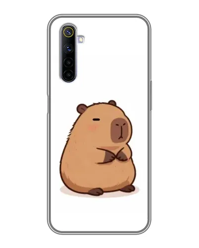 Чохол для Realme 6 з картинкою «Товстенька капібара»