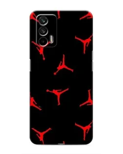 Чохол для Realme 7 Pro з картинкою «Jordan Red Pattern»