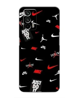 Чохол для Realme 7 Pro з картинкою «Nike Mix Pattern»