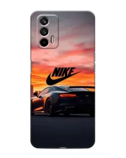 Чохол для Realme 7 Pro з картинкою «Nike та суперкар»