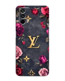 Чохол для Realme 7 Pro з картинкою «Квітковий Louis Vuitton»