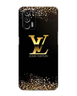 Чохол для Realme 7 Pro з картинкою «LV — золоті іскри»