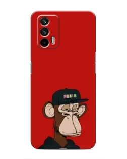 Чохол для Realme 7 Pro з картинкою «Bored Ape — червоний фон»