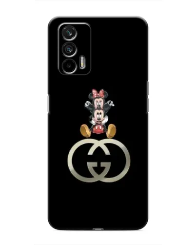 Чехол для Realme 7 Pro с картинкой «Минни Маус на лого»