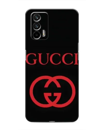 Чехол для Realme 7 Pro с картинкой «Gucci — красный логотип»