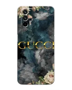 Чехол для Realme 7 Pro с картинкой «Абстрактные цветы Gucci»