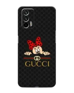 Чехол для Realme 7 Pro с картинкой «Минни Маус Gucci — черный»