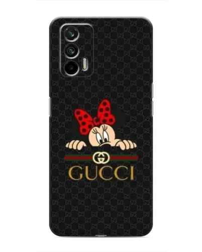 Чехол для Realme 7 Pro с картинкой «Минни Маус Gucci — черный»