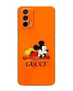 Чехол для Realme 7 Pro с картинкой «Микки Маус Gucci — оранж»