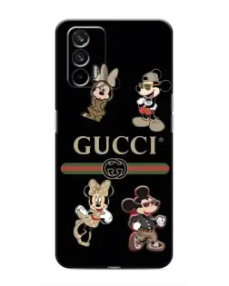 Чехол для Realme 7 Pro с картинкой «Gucci — герои Disney и монограмма»