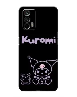 Чохол для Realme 7 Pro з картинкою «Kuromi — чорний мінімалізм»