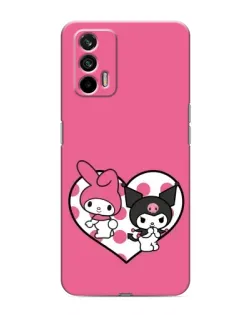 Чохол для Realme 7 Pro з картинкою «Kuromi та My Melody»