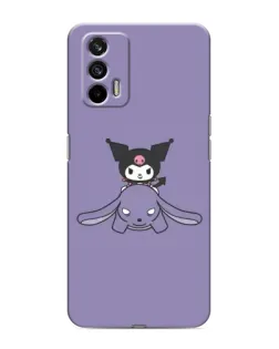Чохол для Realme 7 Pro з картинкою «Kuromi на ліловому фоні»