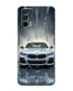 Чохол для Realme 7 Pro з картинкою «BMW у світлі фар»