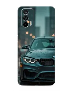 Чохол для Realme 7 Pro з картинкою «BMW у вогнях міста»