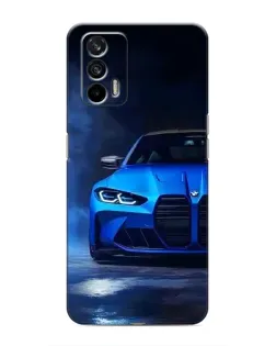 Чохол для Realme 7 Pro з картинкою «Блакитна BMW M4»