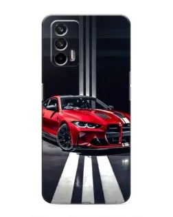 Чохол для Realme 7 Pro з картинкою «Червона BMW на дорозі»