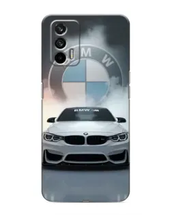 Чехол для Realme 7 Pro с картинкой «BMW в белом дыму»