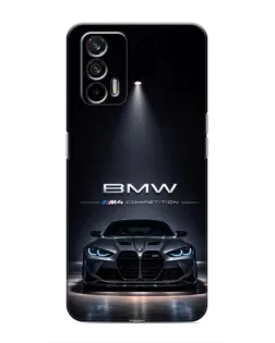 Чехол для Realme 7 Pro с картинкой «BMW сквозь ночной город»