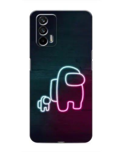 Чохол для Realme 7 Pro з картинкою «Among Us неон-арт» Чохол для Realme 7 Pro з картинкою «Among Us неон-арт»