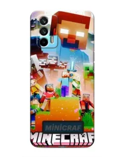 Чохол для Realme 7 Pro з картинкою «Minecraft герої гри» Чохол для Realme 7 Pro з картинкою «Minecraft герої гри»