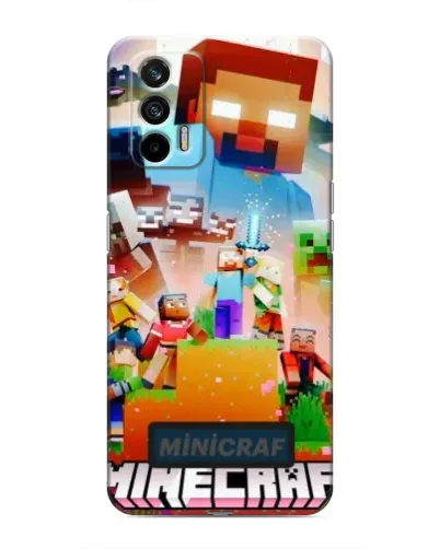 Чохол для Realme 7 Pro з картинкою «Minecraft герої гри» Чохол для Realme 7 Pro з картинкою «Minecraft герої гри»