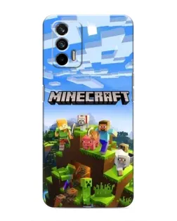 Чохол для Realme 7 Pro з картинкою «Minecraft класичний світ»