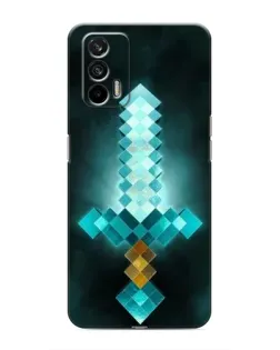 Чохол для Realme 7 Pro з картинкою «Алмазний меч неон»