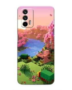 Чохол для Realme 7 Pro з картинкою «Рожеве дерево Minecraft»
