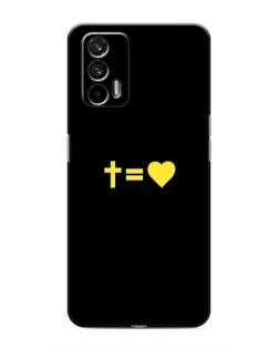 Чохол для Realme 7 Pro з картинкою «Серце та Хрест»