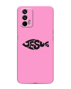 Чохол для Realme 7 Pro з картинкою «Рожевий символ Jesus»