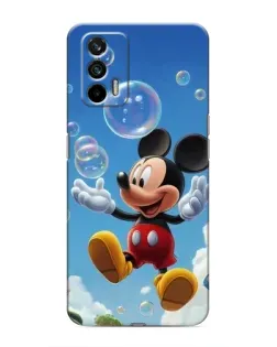 Чохол для Realme 7 Pro з картинкою «Mickey та мильні бульбашки»