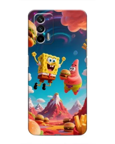Чехол для Realme 7 Pro с картинкой «Космический фастфуд»