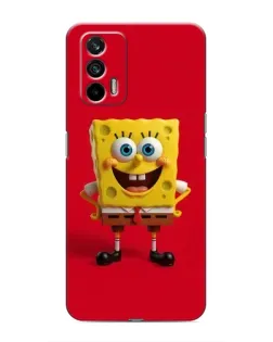 Чехол для Realme 7 Pro с картинкой «Спанч Боб на красном»