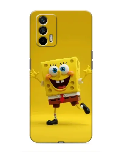 Чехол для Realme 7 Pro с картинкой «Позитивный Губка Боб»