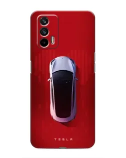 Чохол для Realme 7 Pro з картинкою «Tesla Top View»