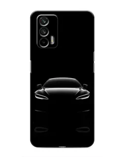 Чохол для Realme 7 Pro з картинкою «Силует Tesla Night»