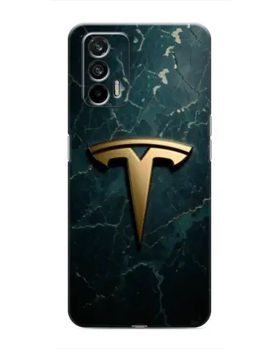 Чохол для Realme 7 Pro з картинкою «Мармурова Tesla Gold» Чохол для Realme 7 Pro з картинкою «Мармурова Tesla Gold»