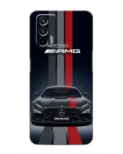 Чохол для Realme 7 Pro з картинкою «Mercedes — білий карбон»