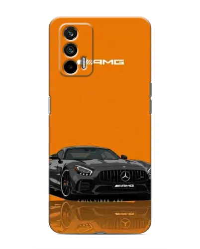 Чохол для Realme 7 Pro з картинкою «Помаранчевий Mercedes AMG»