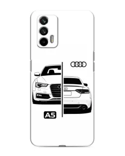 Чохол для Realme 7 Pro з картинкою «Audi — контрастний дизайн»
