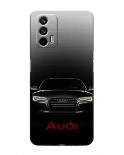 Чохол для Realme 7 Pro з картинкою «Audi — градієнтний контур»